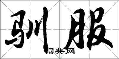 胡問遂馴服行書怎么寫