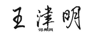 駱恆光王津明行書個性簽名怎么寫