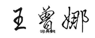 駱恆光王曾娜行書個性簽名怎么寫