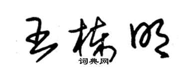 朱錫榮王棟明草書個性簽名怎么寫