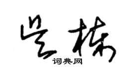 朱錫榮吳棟草書個性簽名怎么寫