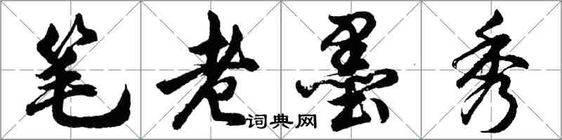 胡問遂筆老墨秀行書怎么寫