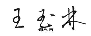 駱恆光王玉林草書個性簽名怎么寫