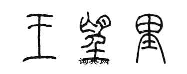 陳墨王望里篆書個性簽名怎么寫