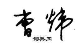 朱錫榮曹煒草書個性簽名怎么寫