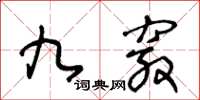 王冬齡九竅草書怎么寫