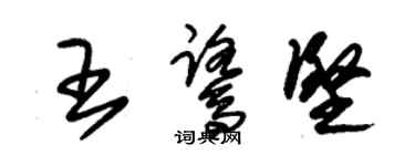 朱錫榮王鷺堅草書個性簽名怎么寫