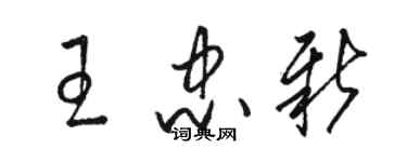 駱恆光王忠新草書個性簽名怎么寫