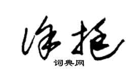 朱錫榮徐挺草書個性簽名怎么寫