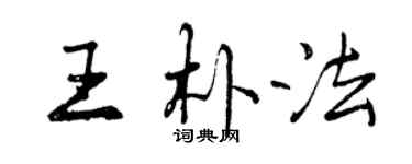 曾慶福王朴法行書個性簽名怎么寫