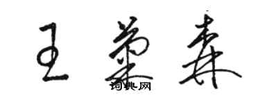 駱恆光王菊森草書個性簽名怎么寫