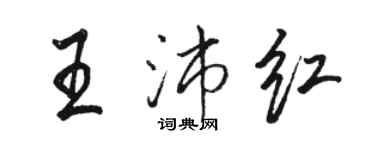 駱恆光王沛紅行書個性簽名怎么寫