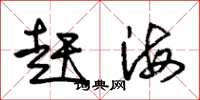 朱錫榮趕海草書怎么寫