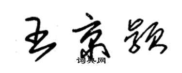 朱錫榮王京穎草書個性簽名怎么寫
