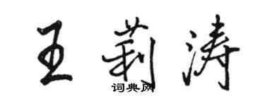 駱恆光王莉濤行書個性簽名怎么寫