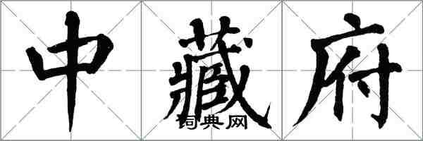 翁闓運中藏府楷書怎么寫