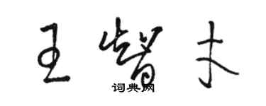 駱恆光王智才草書個性簽名怎么寫