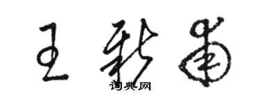 駱恆光王新甫草書個性簽名怎么寫