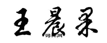 胡問遂王晨果行書個性簽名怎么寫