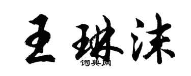 胡問遂王琳沫行書個性簽名怎么寫