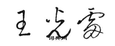 駱恆光王光雷草書個性簽名怎么寫