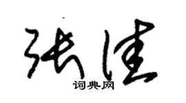 朱錫榮張佳草書個性簽名怎么寫