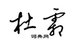 梁錦英杜霜草書個性簽名怎么寫