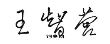 駱恆光王智營草書個性簽名怎么寫