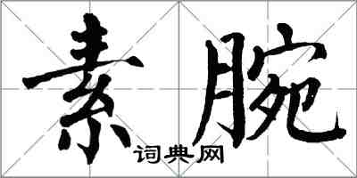 翁闓運素腕楷書怎么寫