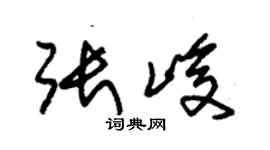 朱錫榮張峻草書個性簽名怎么寫