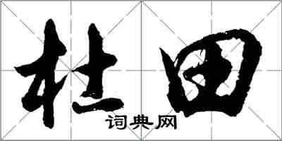 胡問遂杜田行書怎么寫