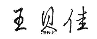 駱恆光王貝佳行書個性簽名怎么寫