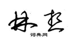 朱錫榮林想草書個性簽名怎么寫