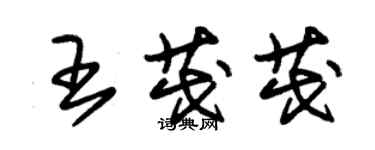 朱錫榮王茂茂草書個性簽名怎么寫