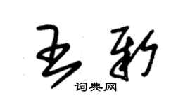 朱錫榮王新草書個性簽名怎么寫