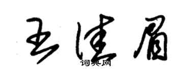朱錫榮王佳眉草書個性簽名怎么寫