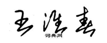 朱錫榮王淮春草書個性簽名怎么寫