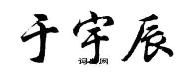 胡問遂於宇辰行書個性簽名怎么寫