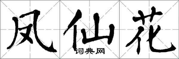 翁闓運鳳仙花楷書怎么寫