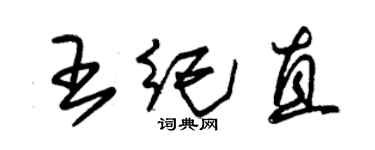 朱錫榮王紀直草書個性簽名怎么寫