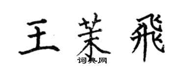 何伯昌王茉飛楷書個性簽名怎么寫