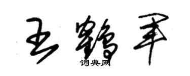 朱錫榮王鶴軍草書個性簽名怎么寫