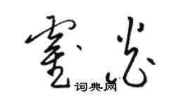 駱恆光霍炎草書個性簽名怎么寫