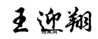 胡問遂王迎翔行書個性簽名怎么寫