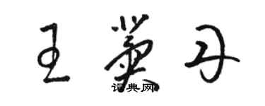 駱恆光王冀丹草書個性簽名怎么寫