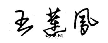 朱錫榮王蓮鳳草書個性簽名怎么寫