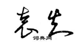 曾慶福袁知草書個性簽名怎么寫