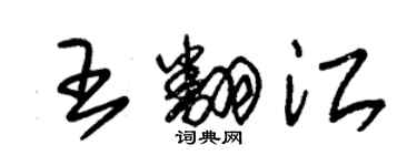 朱錫榮王翻江草書個性簽名怎么寫