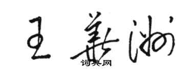 駱恆光王華洲草書個性簽名怎么寫