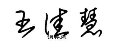 朱錫榮王佳慧草書個性簽名怎么寫
